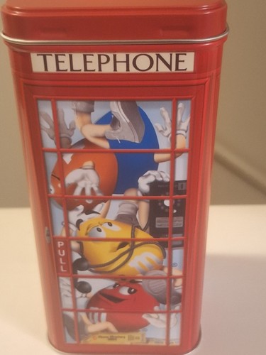 Telephone booth candy - m&m’s,