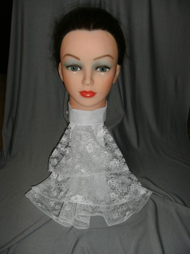 Lace cravat jabot victorian - lace,