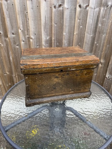 Antique wooden chest trunk - antique, chest/trunk