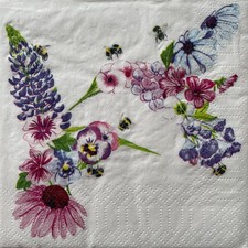 2 cocktail paper napkins for