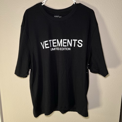 Vetements men black - vetements, t-shirt