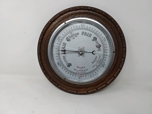 Antique aneroid barometer - antique,
