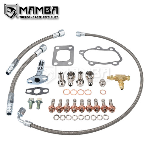 Turbo oil and water line - and,
