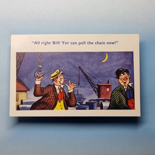 Comic postcard c1965 drunks - comic,