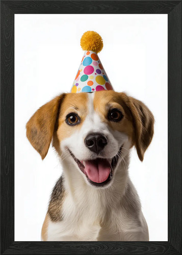 Beagle dog with party - beagle,