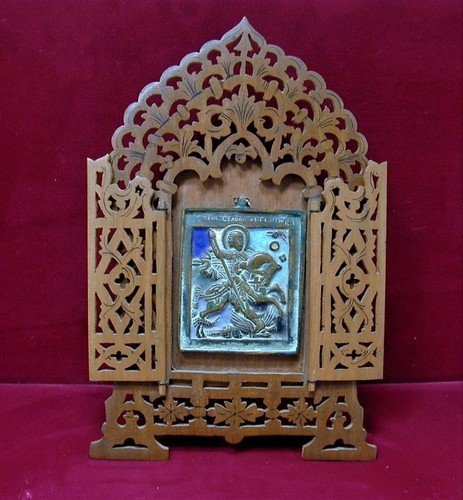 Russian orthodox bronze enamel - orthodox,