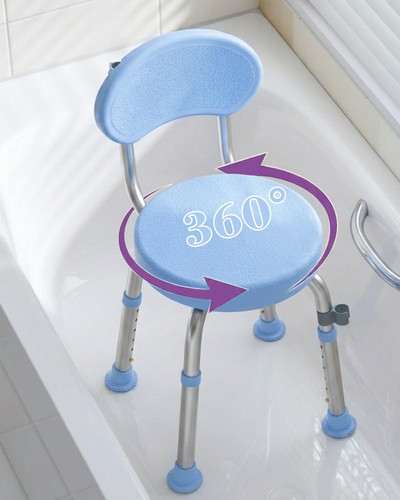 Swivel shower chair adjustable - swivel,