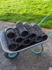 1 Litre Plastic Plant Pots x 500 [size 13] - Black Used Flower Reuse Garden ♻️