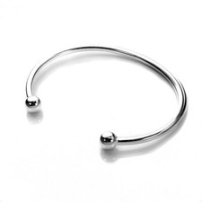 Solid 925 Sterling Silver Torque Bangle Baby, Maiden & Adult Ladies