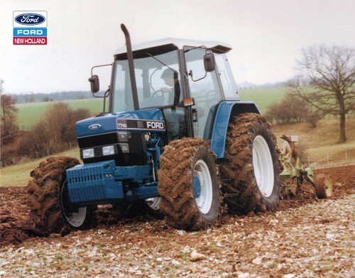 Vintage tractor ford 7740 - vintage,