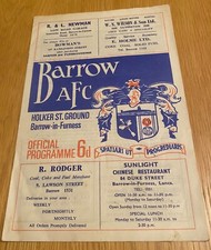 Barrow AFC v Manchester