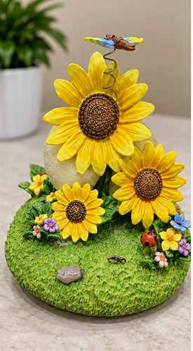 Resin sunflower garden statue - sunflower,