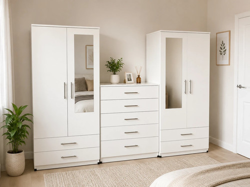Ready assembled wardrobe set - assembled,