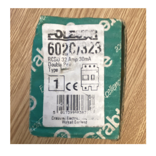 Crabtree mcb rcd 32a - crabtree,