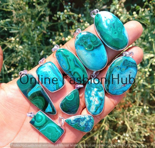 Malachite chrysocolla gemstone - malachite,