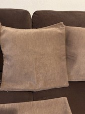 Cushion covers  x4 Soft Brown 19x19in. Good condition 
