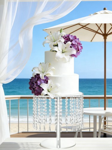 Clear inch acrylic cake - 12,