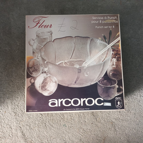 Vintage arcoroc fleur punch - vintage,