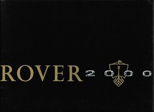 1964 Rover 2000 (P6) car brochure