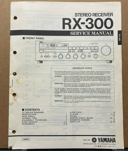 Original yamaha service manual - yamaha,