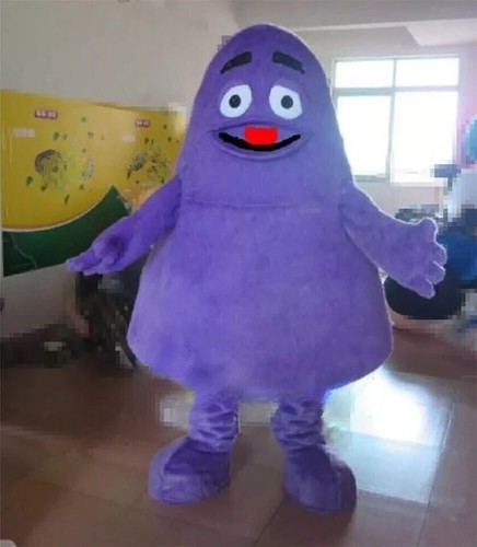 Purple grimace monster mascot - monster,
