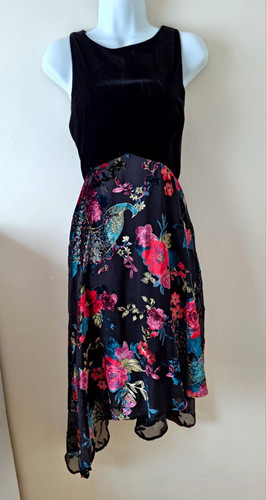 Monsoon black velvet devorè - velvet,