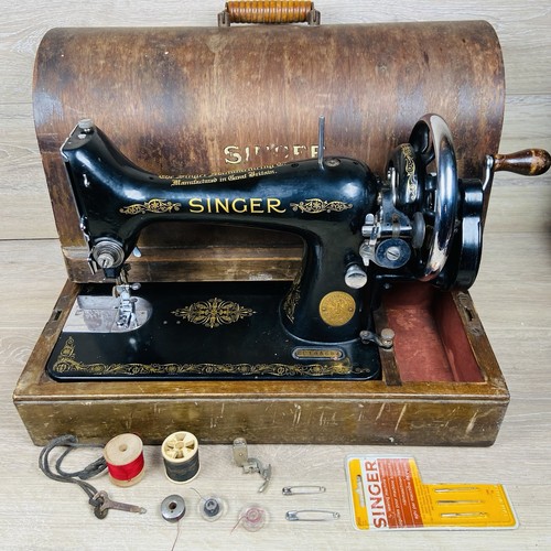 Vintage singer 99k hand crank - vintage,