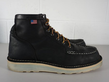 Mens Danner Bull Run Moc Toe Black Leather Ankle Boots Made in USA - UK 11