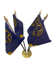 Girl Guides 4 Flag Flags Desk
