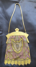 1920s Art Deco Enamel Mesh