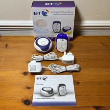 BT Digital Baby Monitor 300 Two Way Talkback HD Sound New Batts Boxed Tested VGC