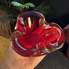 1960s murano sommerso - 1960s, red