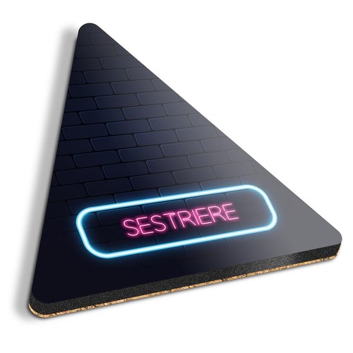 Triangle mdf coaster - coaster, sign