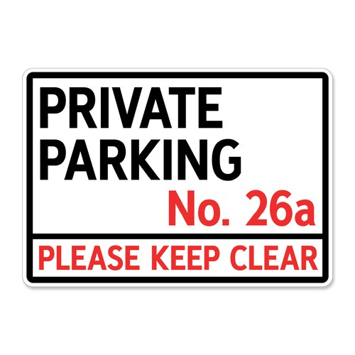 Private parking sign - parking,