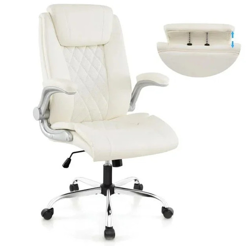 Leather office chair height - leather,