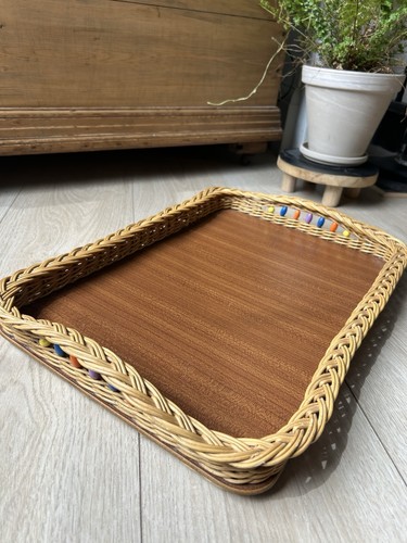 Vintage mid century - century, wicker