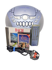 Sony CFD-E75L Boombox Stereo Portable CD Cassette Tape Radio Tuner AM FM Blue