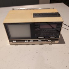 Ingersoll 4.5" Black & White TV Alarm York UK510 Clock Radio XK510 