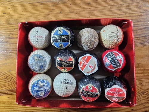 Vintage golf balls - vintage, lot