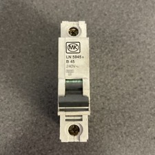 MK LN5945s MCB MK 45 AMP MCB 45A B45 LN5945 SENTRY Circuit Breaker Cooker Shower