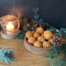 Wreath Making Christmas Decoration Orange Pine Cones Cinnamon Natural Dried
