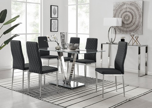 Florini grey glass - v,