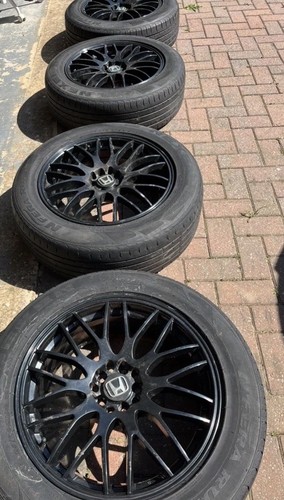 Honda alloys set 4 black - 4,
