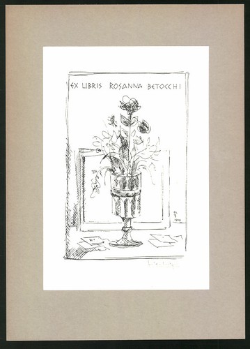 Bookplate rosanna betocchi - bookplate,
