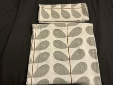 Orla Kiely Linear Scribble Stem Grey Double Duvet Set.
