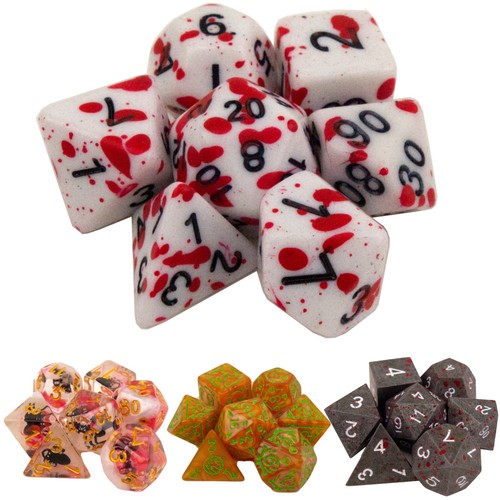 Poly dice set - set, halloween