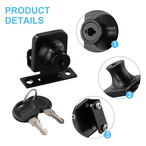 Glass door lock punch free - glass,