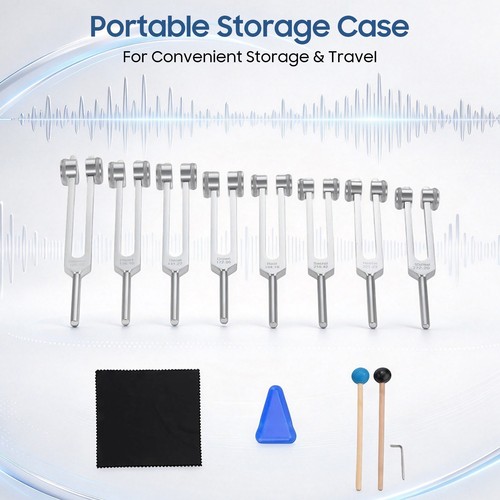 Weighted tuning fork set - weighted, for