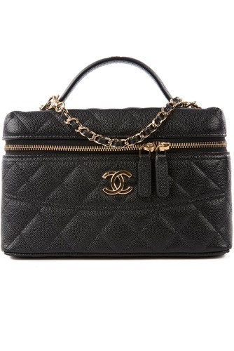 Chanel black 2025 vanity case - chanel,