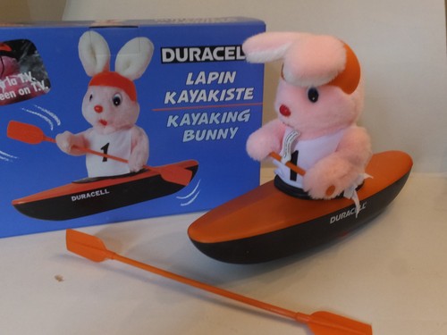 Duracell kayaking bunny - duracell,